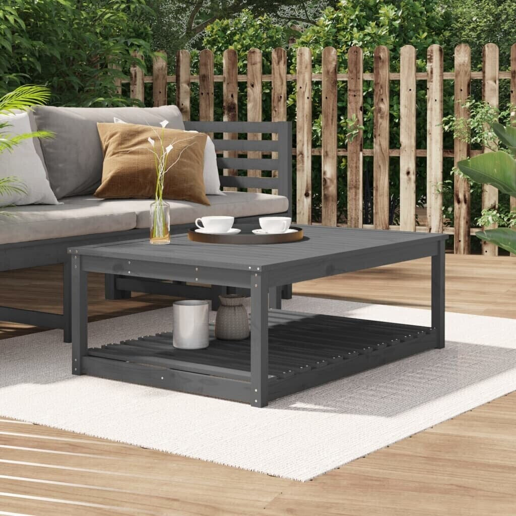 Photos - Garden Furniture VidaXL Garden Table Grey 121x82,5x45 cm Pine 