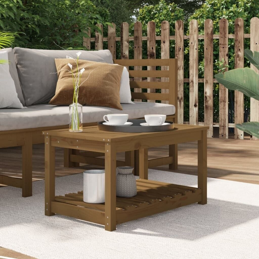 vidaXL Garden Table Brown 82,5x50,5x45 cm Pine