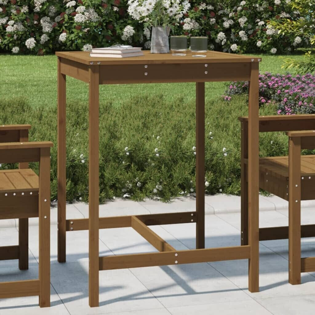 vidaXL Garden Table Brown 82,5x82,5x110 cm Pine