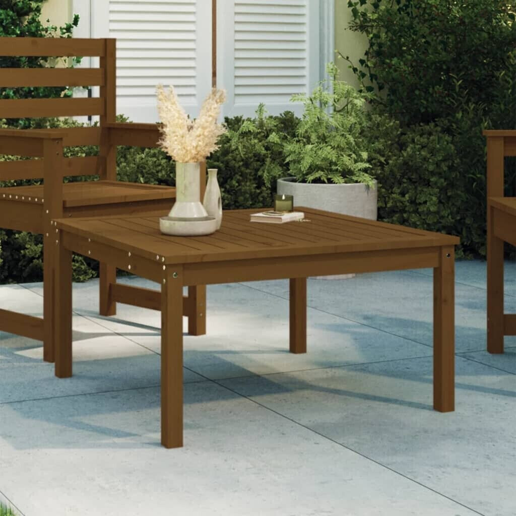 vidaXL Garden Table Brown 82,5x82,5x45 cm Pine