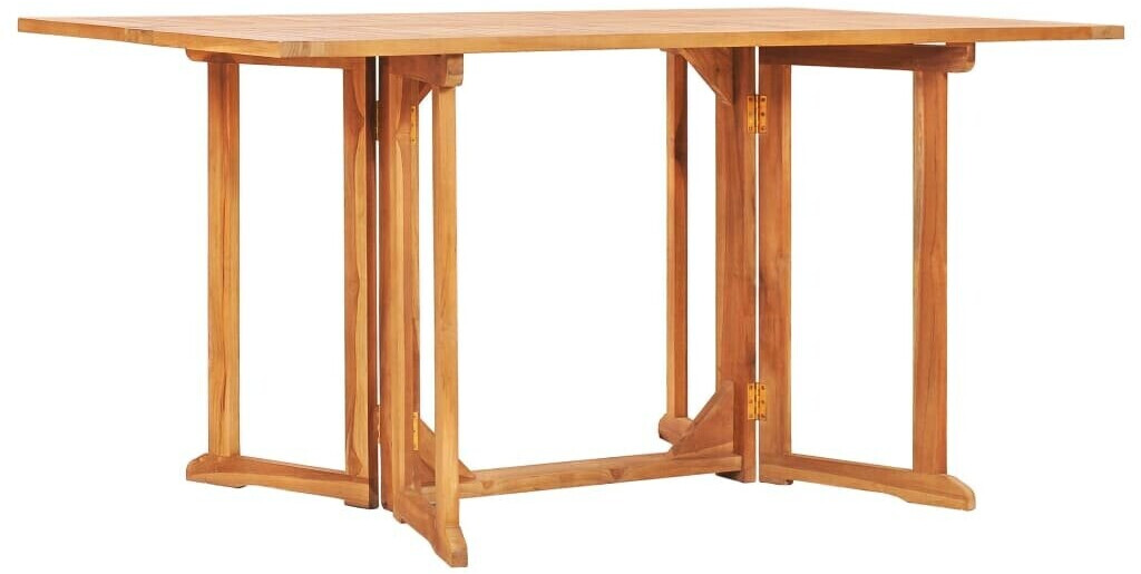 vidaXL Butterfly Garden Table foldable 150x90x75cm Teak