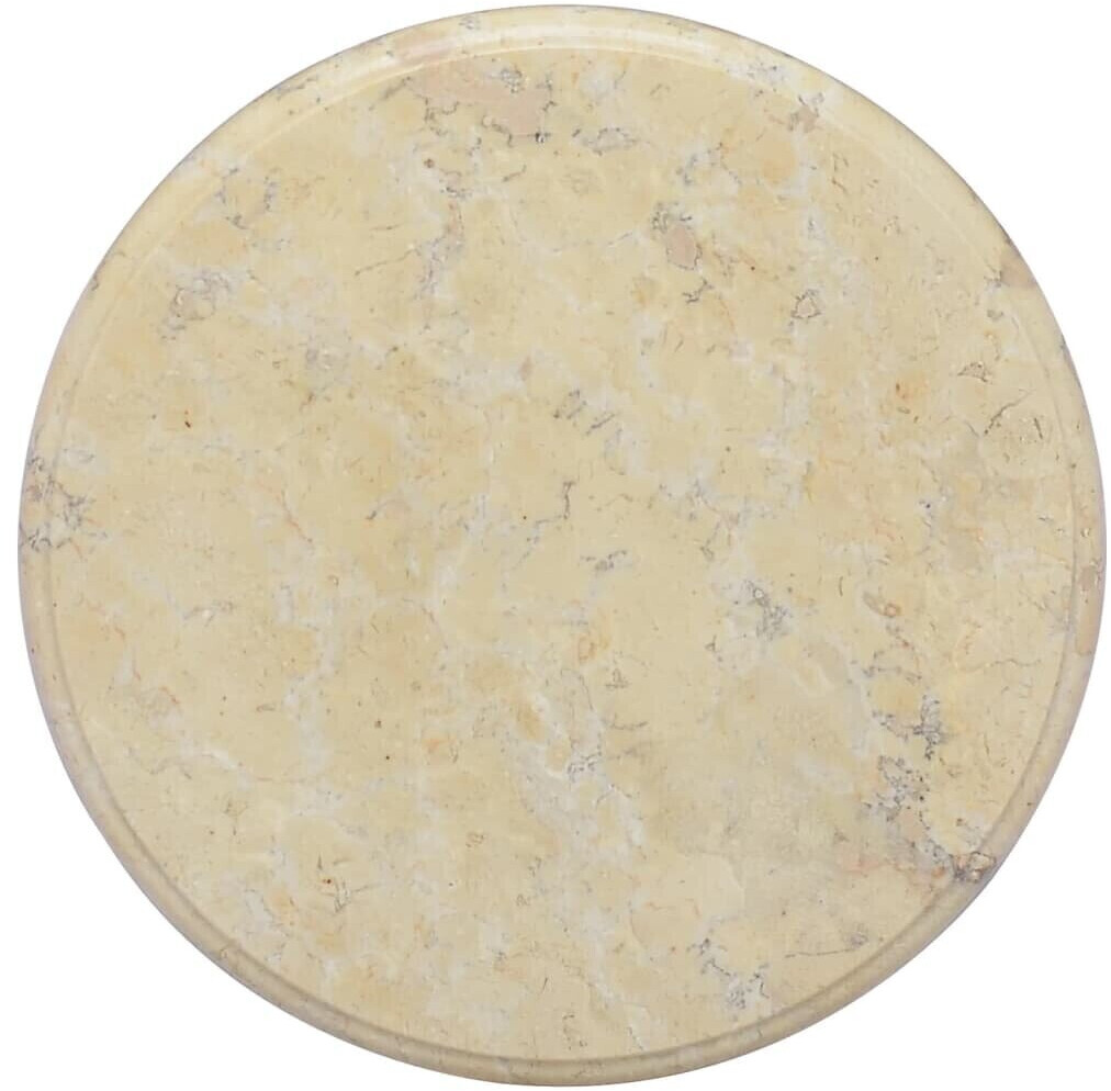 vidaXL Table Top creme Ø40x2,5 cm Marble