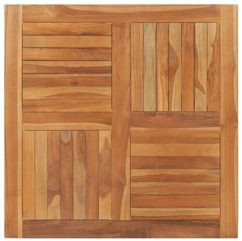 vidaXL Table Top Teak Square 90×90×2,5 cm