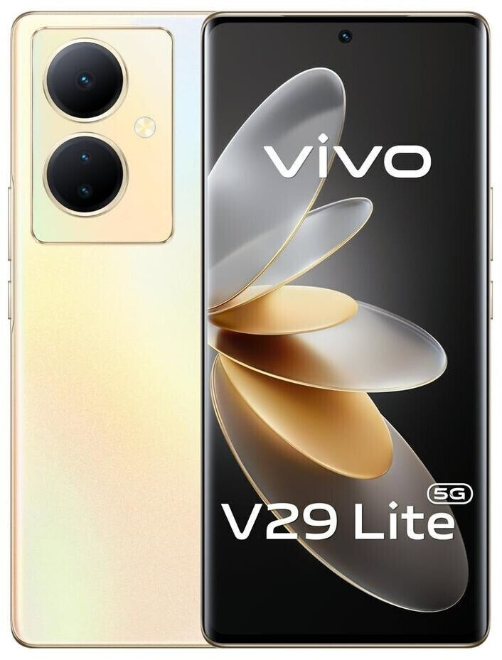 Cover Per VIVO V29 Lite 5G: Custodia In Silicone TPU Morbido Con Bordo Placcato Oro, Antiurto E Antigraffio. Protezione Completa Con Cornici Rialzate. Colore Rosso.