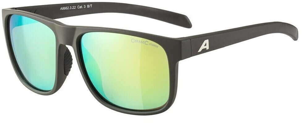 Photos - Sunglasses Alpina Sports  Sports Nacan III A8662322 coffee grey/neon mirror 