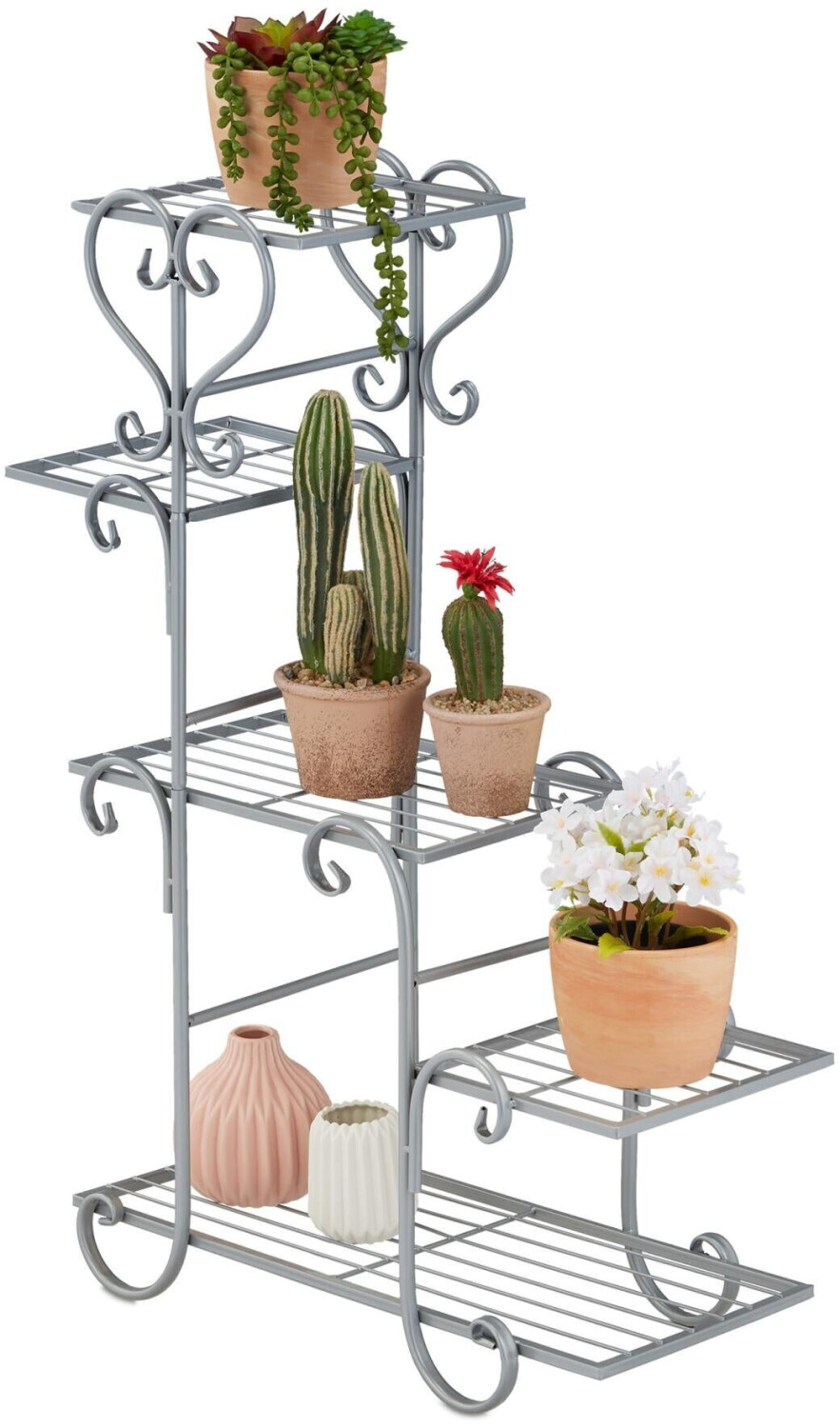 Relaxdays 5tier metal plant shelf ab 69,25 € Preisvergleich bei