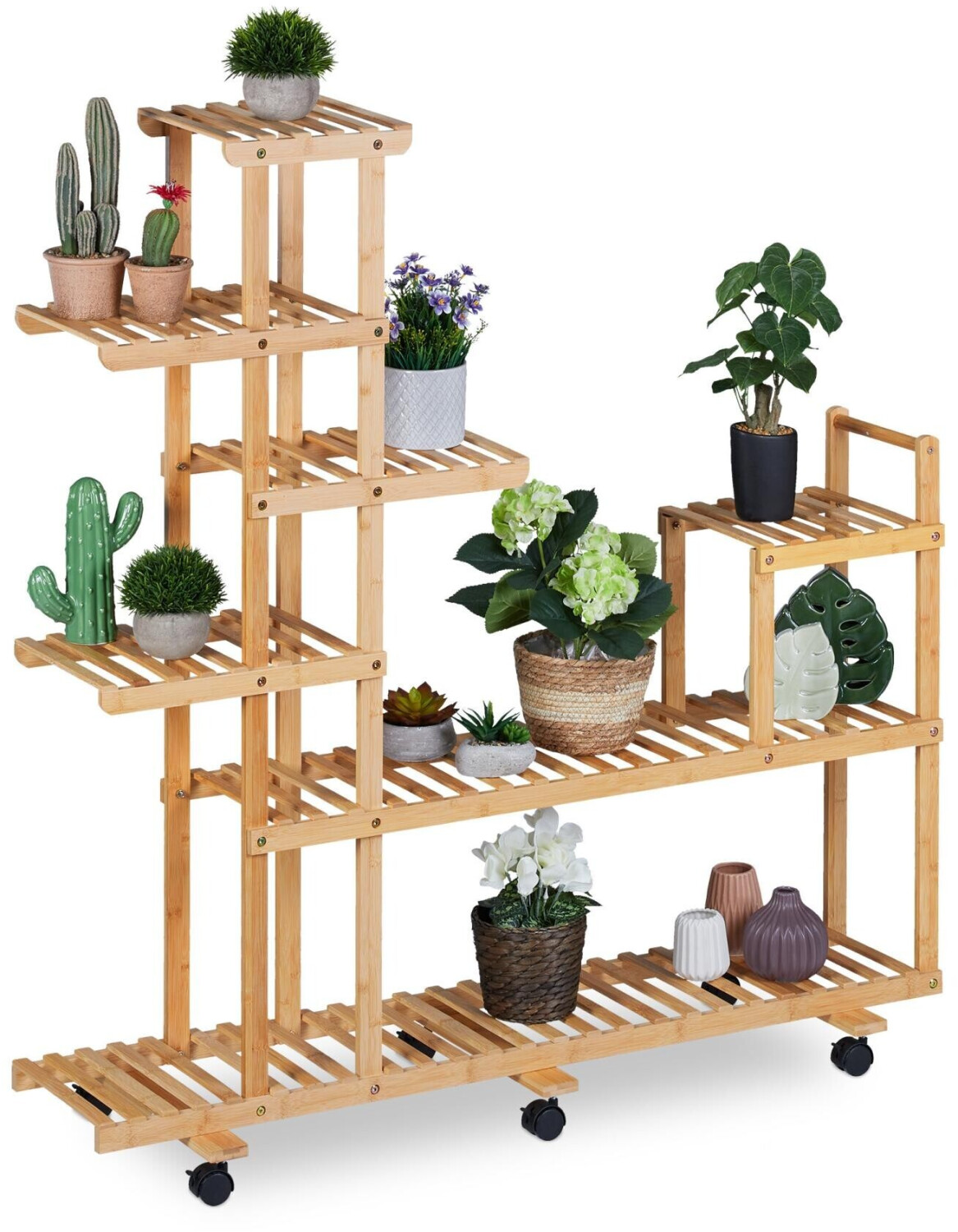 Relaxdays Bamboo plant shelf ab 54,99 € | Preisvergleich bei