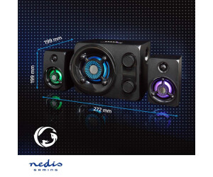 Enceinte PC Nedis Gaming GSPR31021BK - Système de haut-parleur