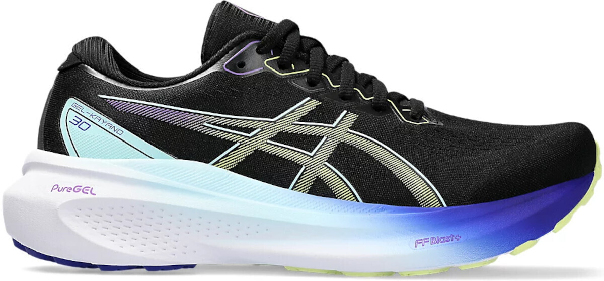 Black asics trainers ladies hotsell