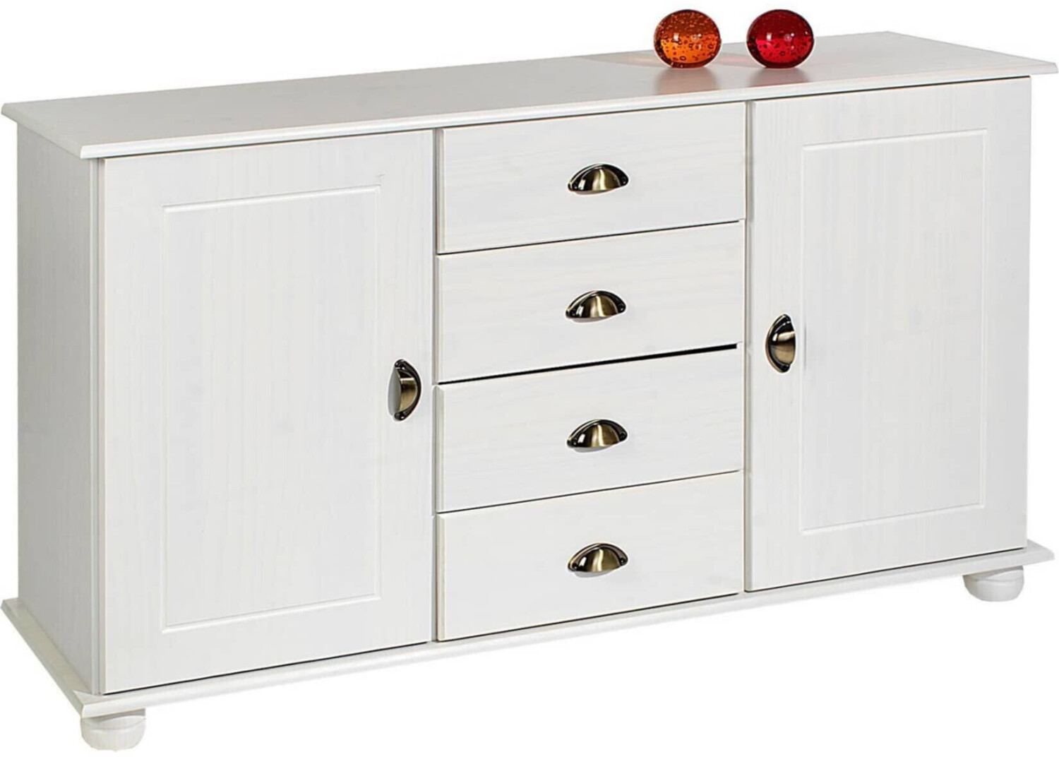 Idimex Pharmacy chest COLMAR 2 doors 4 drawers lacquered white (8325)