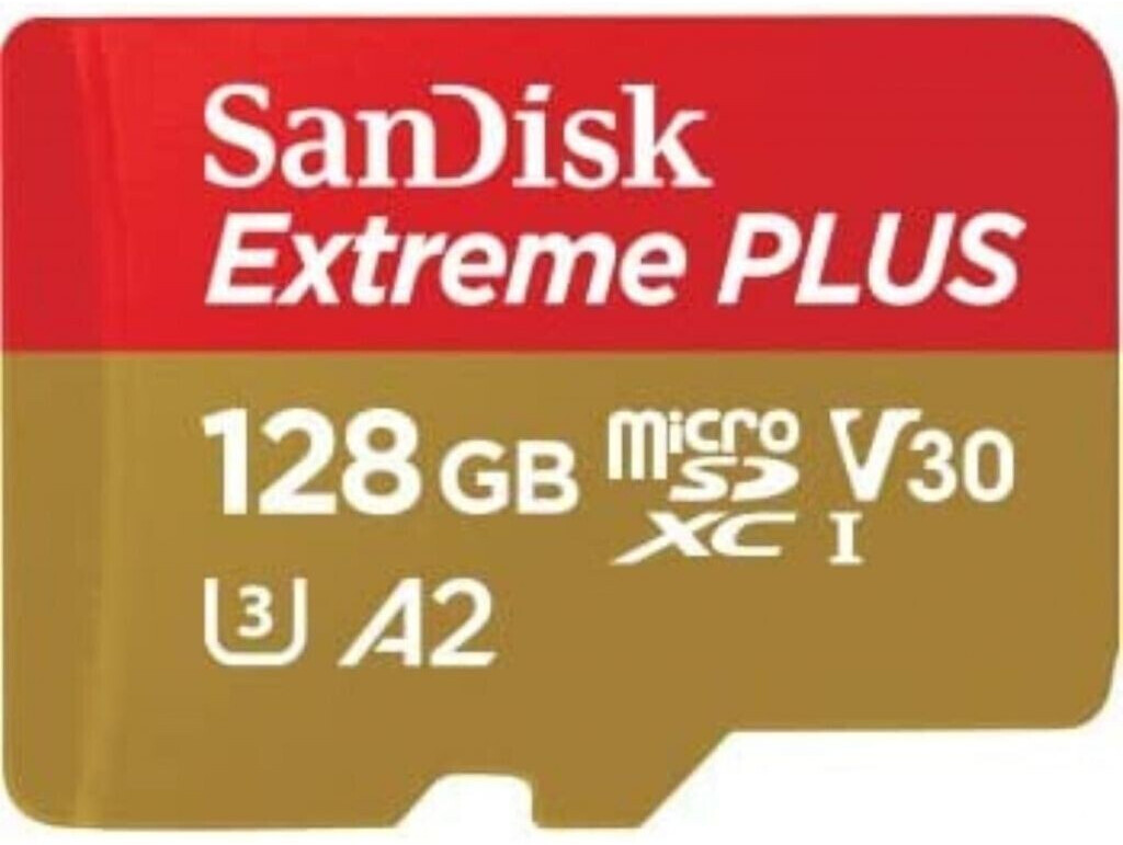 SanDisk Extreme PLUS A2 microSD 128 Go (SDSQXBD-128G-GN6MA)