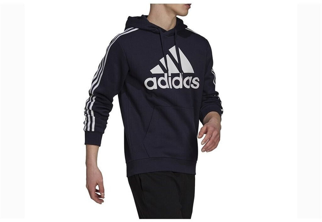 Adidas Essentials Fleece 3 Stripes Logo Hoodie legend ink white ab 33 99 Preisvergleich bei idealo