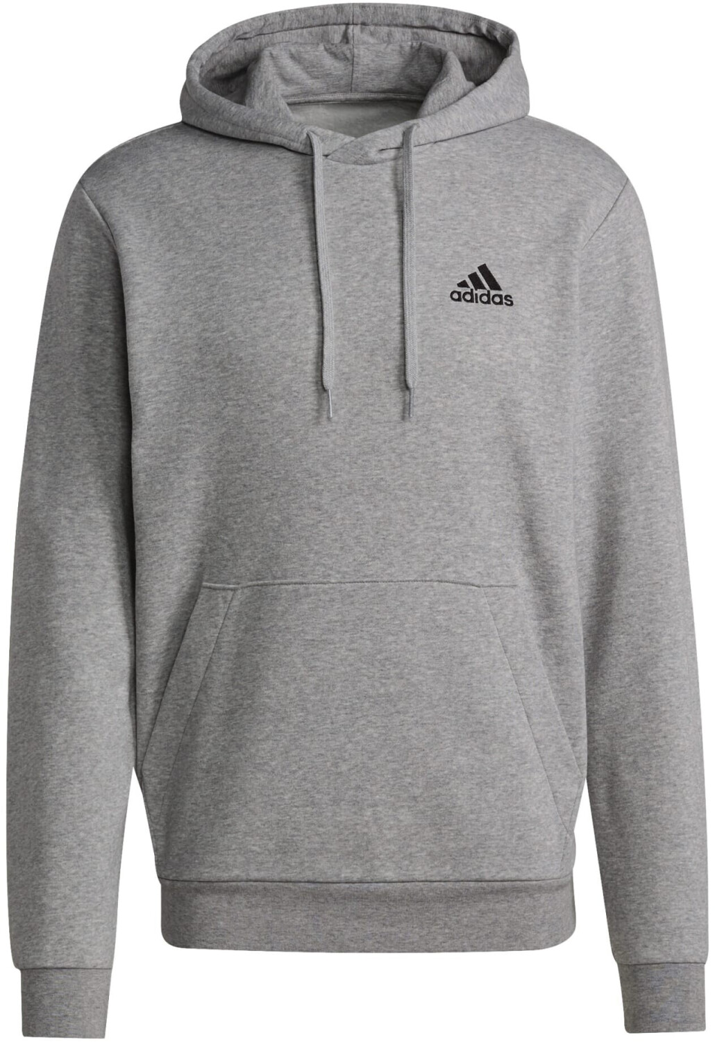 Adidas Essentials Fleece Hoodie medium grey heather/black