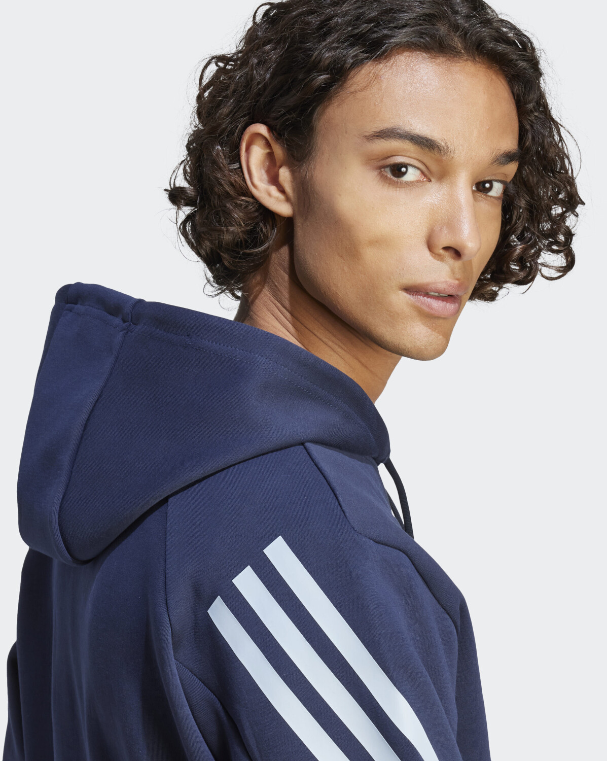 Adidas Future Icons 3-Stripes Full-Zip Hoodie legend ink