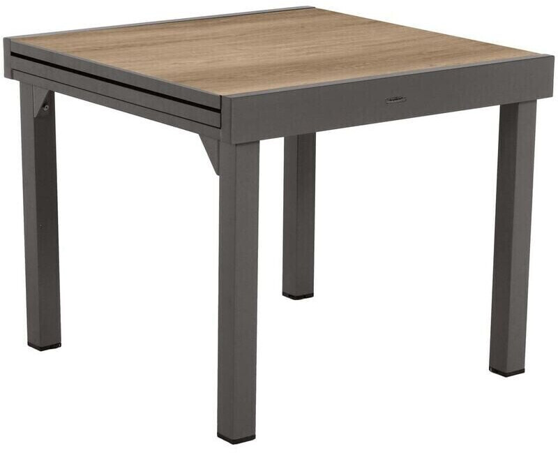 Hespéride Table de jardin extensible Piazza 8 places houblon tonka naturel