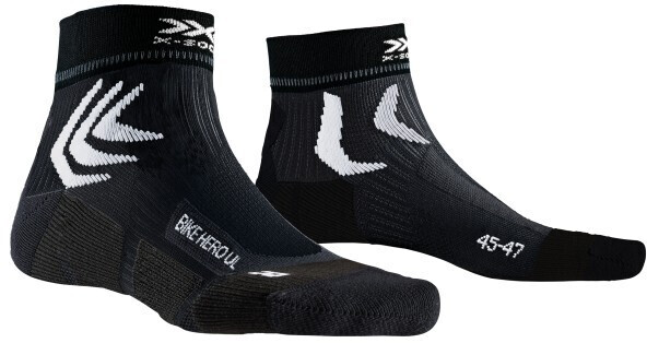 X-Socks Bike Hero Ultra Light 4.0 (ZU-BKLIECOU) opal black/arctic white