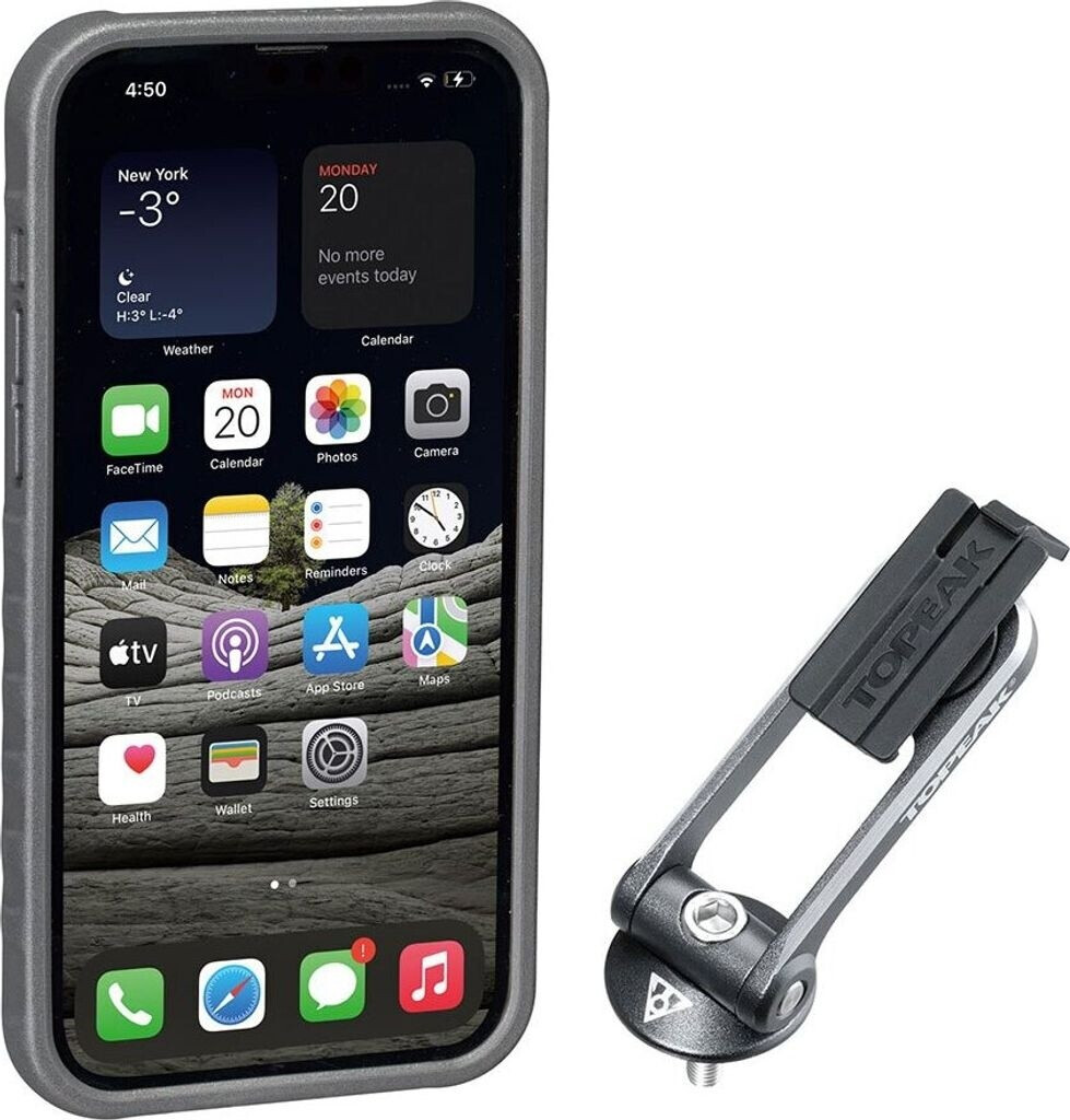 Topeak RideCase Custodia Protettiva Per IPhone 11 Con Supporto Manubrio Incluso - Nero/Grigio