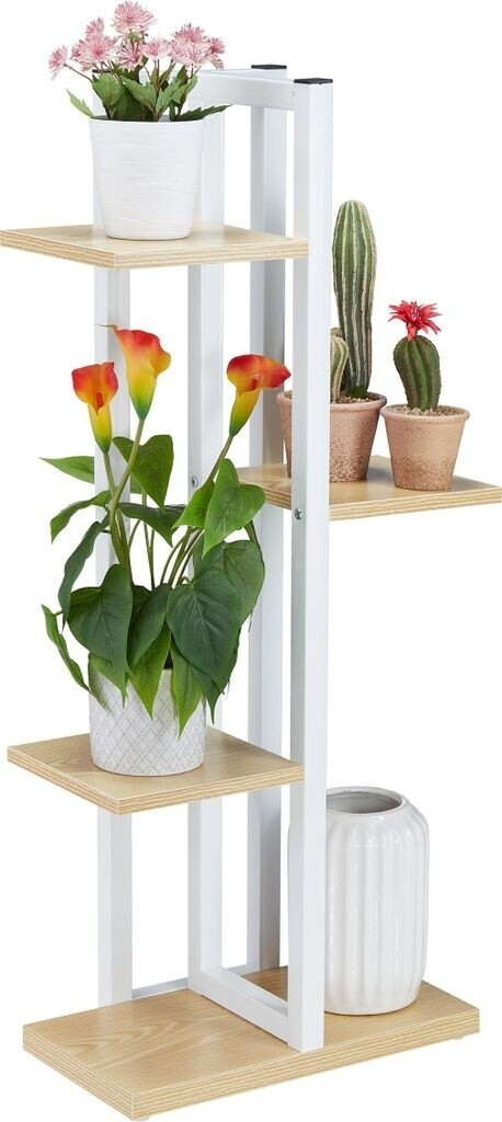 Relaxdays Étagère à plantes avec 4 niveaux