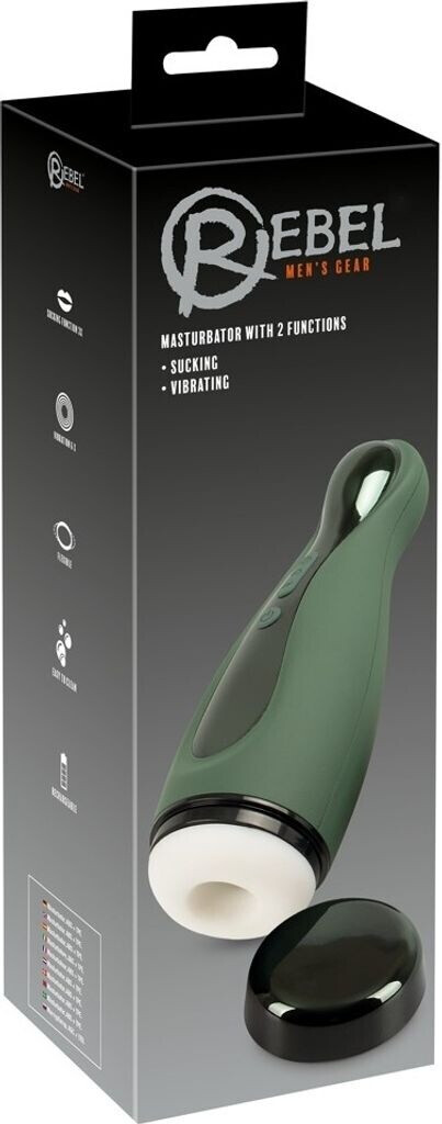 Rebel Men's Gear Masturbator with 2 Functions green