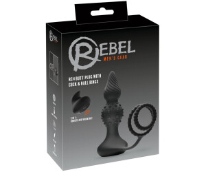 Rebel RC Butt Plug with Cock & Ball Rings black ab 34,95 € | Preisvergleich  bei