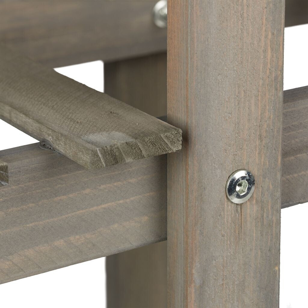 Relaxdays Relaxdays Wooden flower staircase 3 levels - view 6