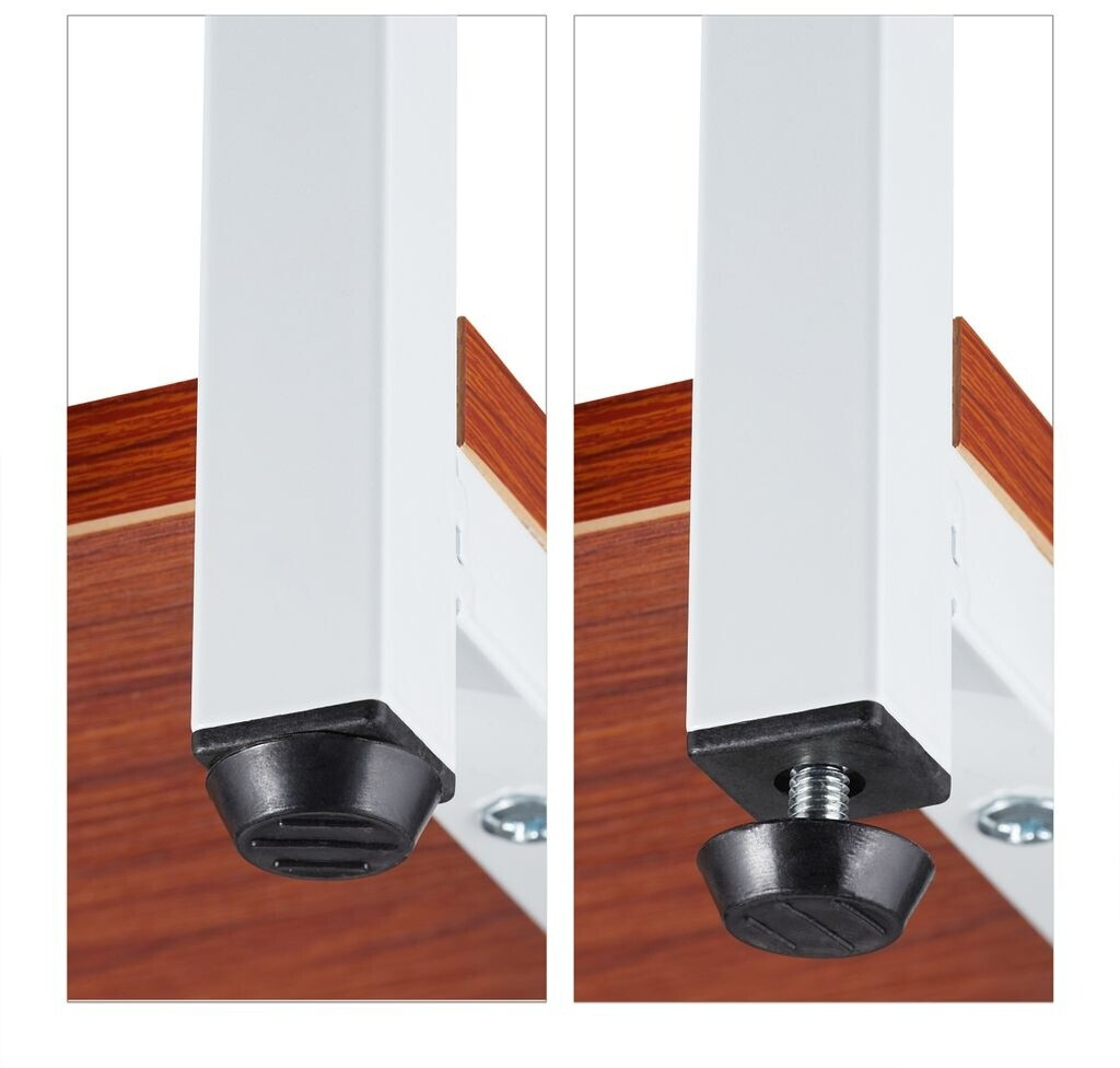 Relaxdays Relaxdays Metal plant shelf White Brown - view 6