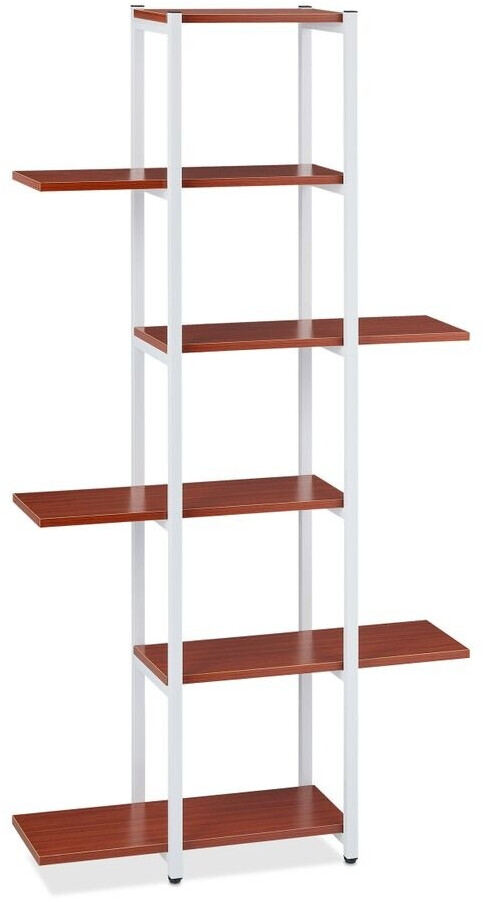 Relaxdays Relaxdays Metal plant shelf White Brown - view 9