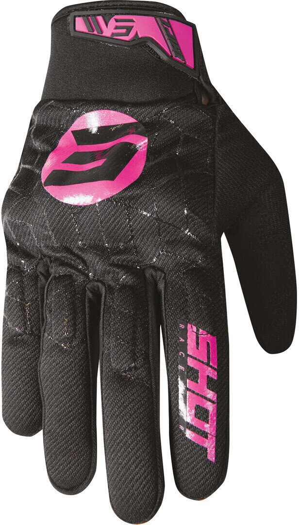 Shot Drift Spider Gloves black/pink