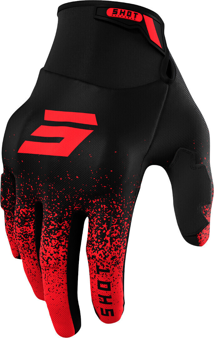 Shot Drift Edge Gloves black/red