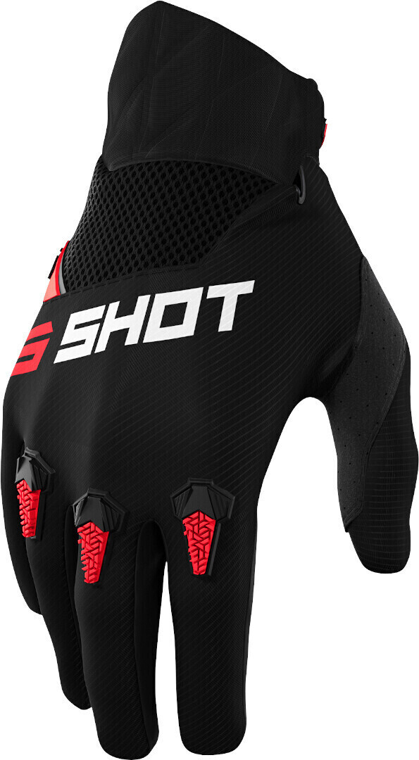 Shot Devo Gloves black/red