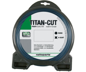 RATIOPARTS Nylonfaden Hybrid Twist Alucut – 4-Kant Gedreht, 2,0 Mm, 15 M, Für Rasentrimmer