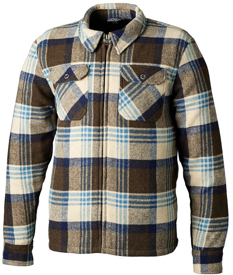 RST Brushed Shirt blue/braun