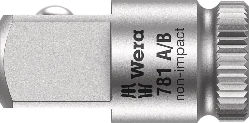 Wera 781 A/B Antriebsadapter – 1/4" Auf 3/8", Chrom-Vanadium, Mit Rändelung & Kugelrille