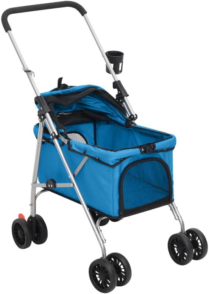 vidaXL Poussette pour chien bleu vidaXL Poussette pour chien bleu