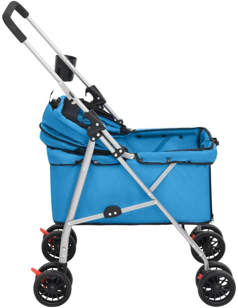 vidaXL Poussette pour chien bleu vidaXL Poussette pour chien bleu