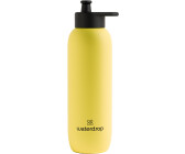 waterdrop® Edition Glass Bottle 1l Trinkflasche Glas auslaufsicher,  Kohlensäure geeignet, BPA freie Wasserflasche inkl. Neoprenhülle