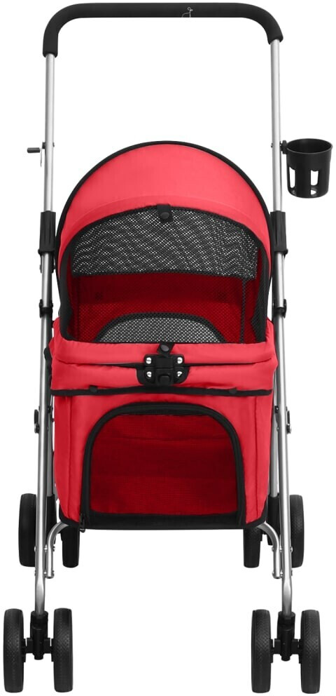 vidaXL Poussette pour chien rouge vidaXL Poussette pour chien rouge