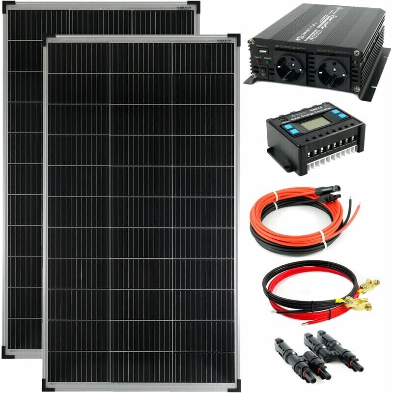 Solartronics Solar Array 280W 2 x 140Wp with Converter 1000W (SET280M-W)