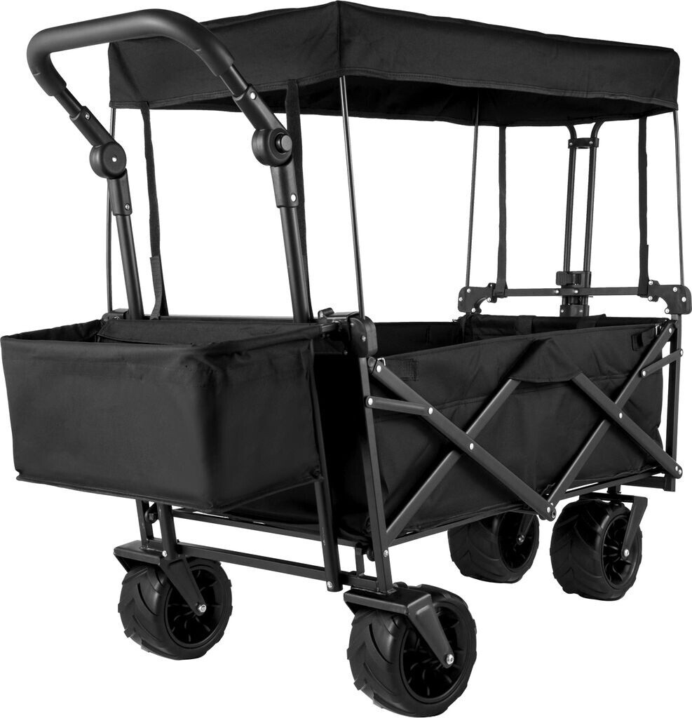 VEVOR Handcart foldable with roof black