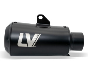  Leo Vince LV-10 Slip-On-Stainless Tailpipe/Black  Muffler/Stainless Steel End Cap-15217B : Automotive