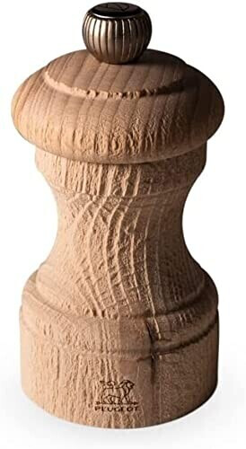 Peugeot Moulin à poivre manuel en bois et son poivre Fair Trade 10 cm