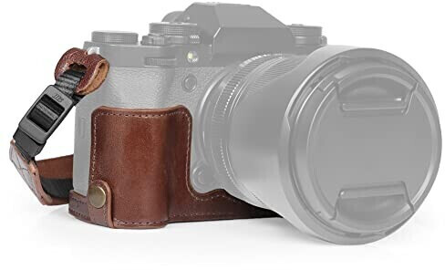 MegaGear MegaGear Leather Camera-Halfcase or Fujifilm X-T5 Brown