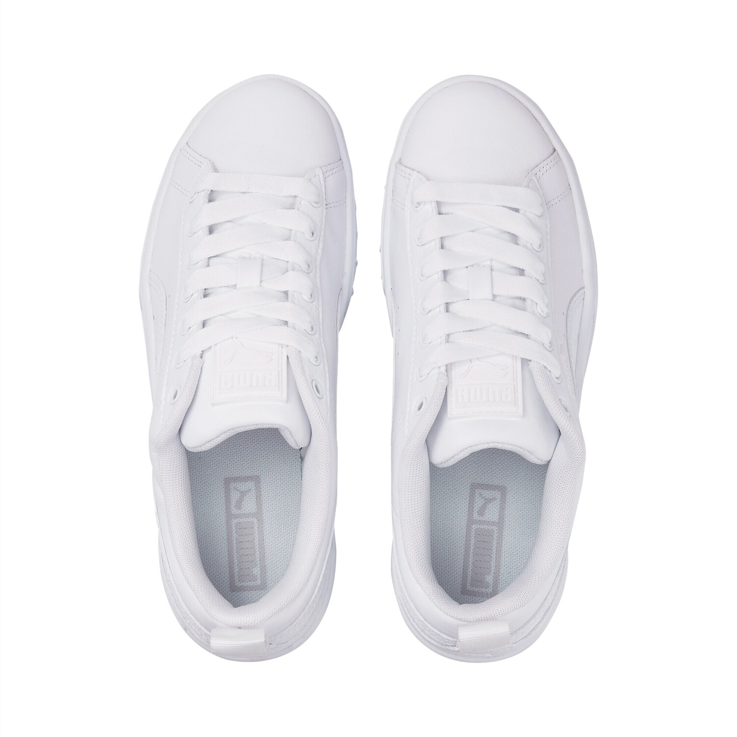 Puma vikky stacked discount women's trainers white