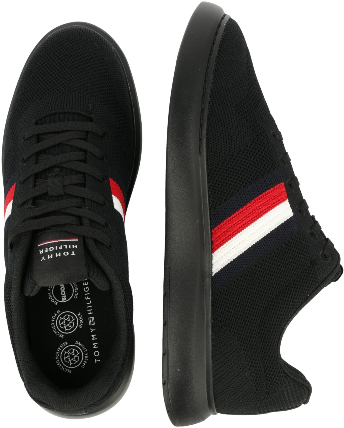 Tommy Hilfiger lightweight Cupsole Knit Stripes FM0FM04587 black a