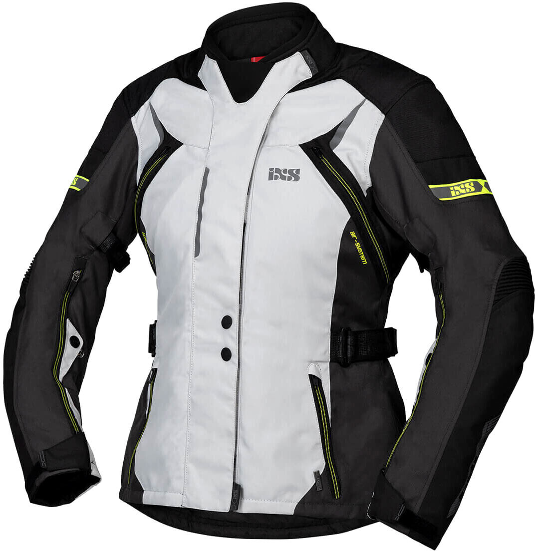 Photos - Motorcycle Clothing IXS LizT Jacket Lady grey/black/Gelb 