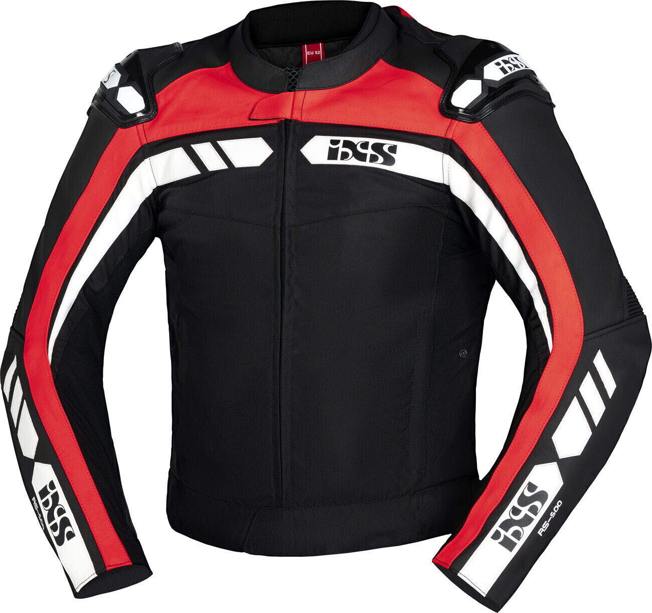 Photos - Motorcycle Clothing IXS RS-500 1.0 Leather-/Jacket black/red/white 