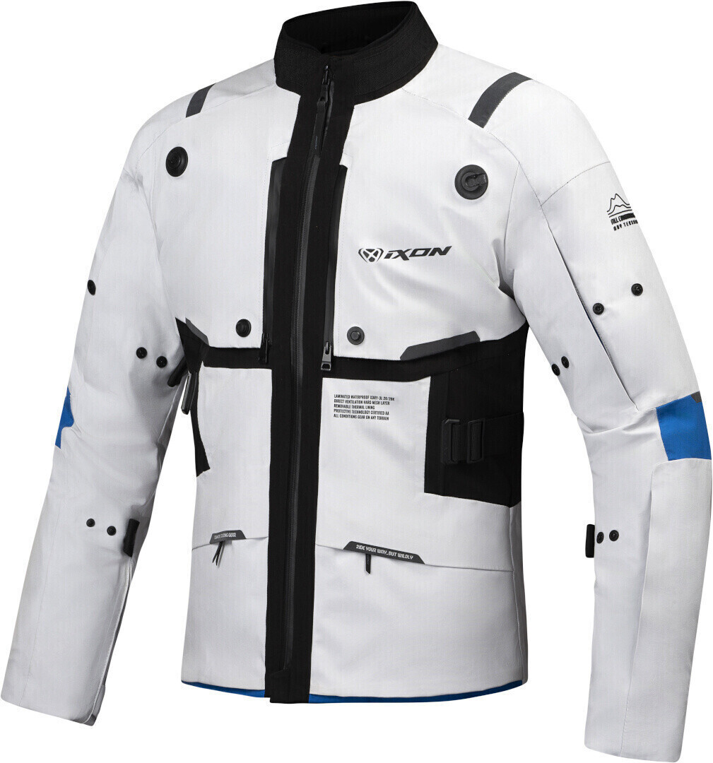 IXON Blouson M-Skeid gris/bleu