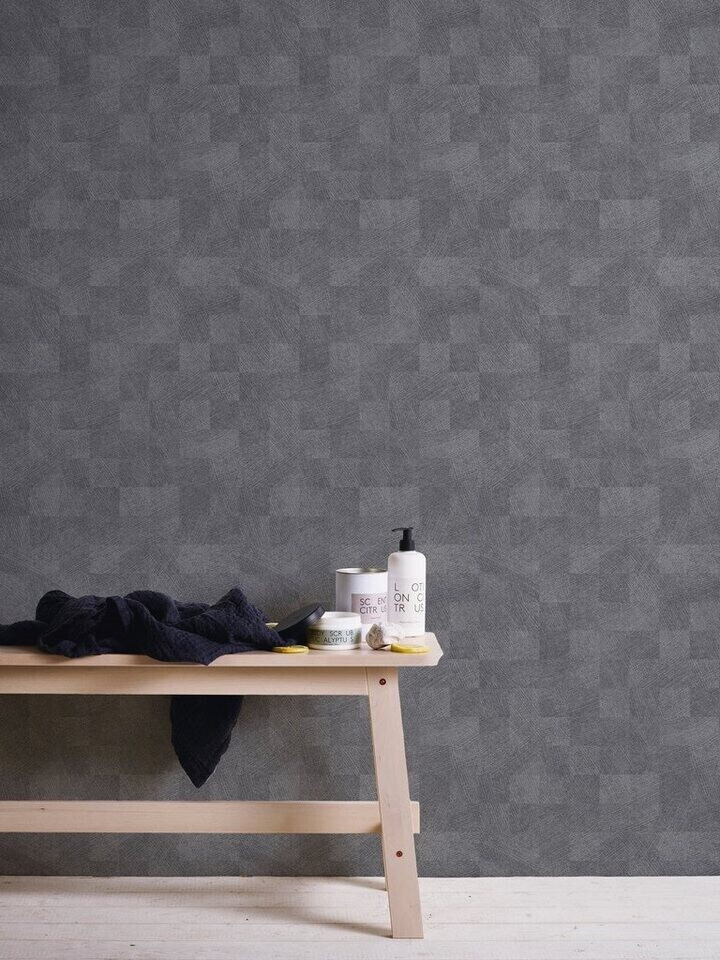 Livingwalls Titanium strukturiert Geometrisch moderne Tapete Design  Dunkelgrau 0,53 x 10,05 m ab 24,10 € | Preisvergleich bei