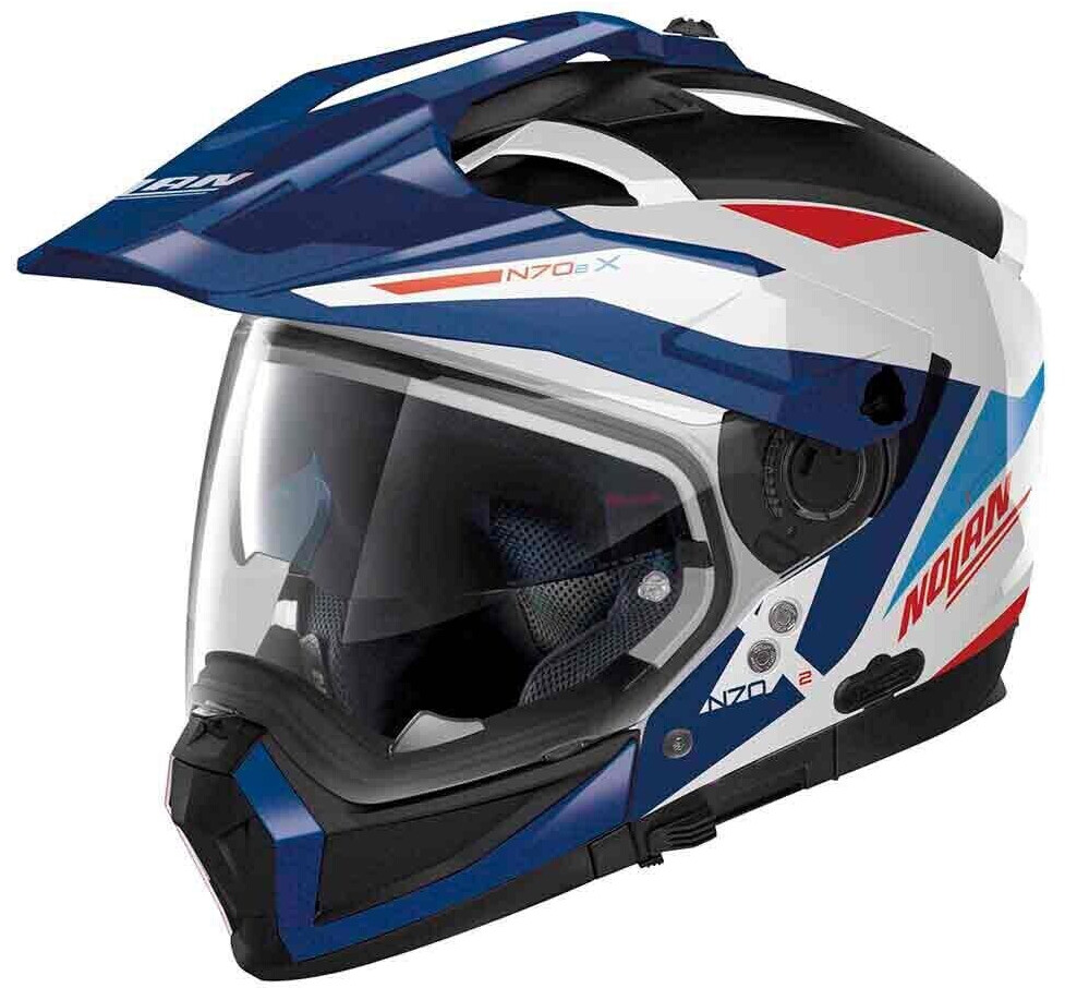 Nolan N70-2 X Stunner N-com bleu/noir/blanc