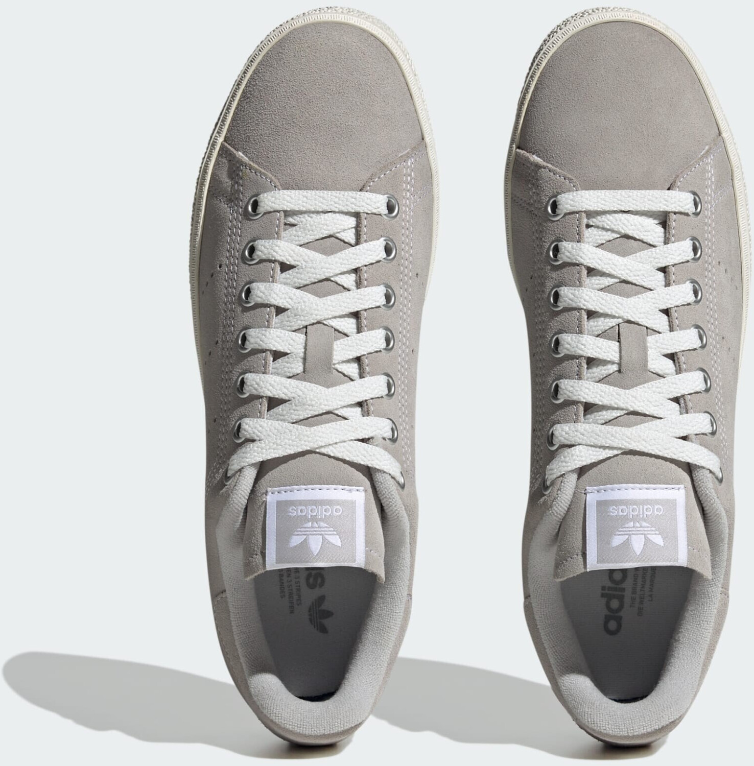 Adidas originals stan smith comfort sneakers in white and gray clearance